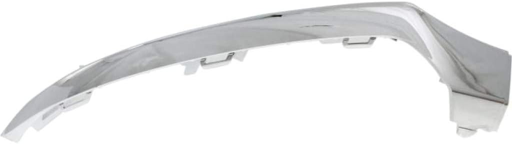 For Mercedes-Benz C300 / C400 Bumper Trim 2015 16 17 2018 Driver Side | Front | Molding | Chrome | Convertible/Coupe/Sedan | w/AMG Package | MB1046121 | 2058851374