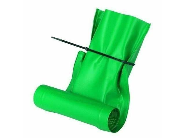 Pack of 4 Frost King Drain Away De46 Green Automatic Downspout Extender