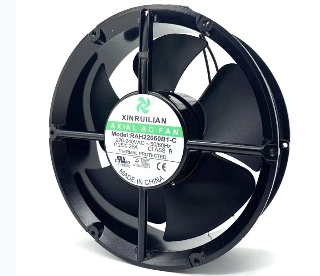 RAH22060B1-C 220x220x60mm 220/240V 0.25/0.26A 22CM 2-Wire Cooling Fan Pack of 2