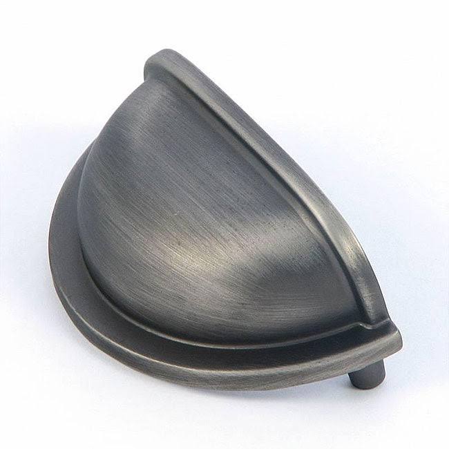 Stone Mill Weathered Nickel &Nantucket Cup& Cabinet Pulls (Pack of 25)