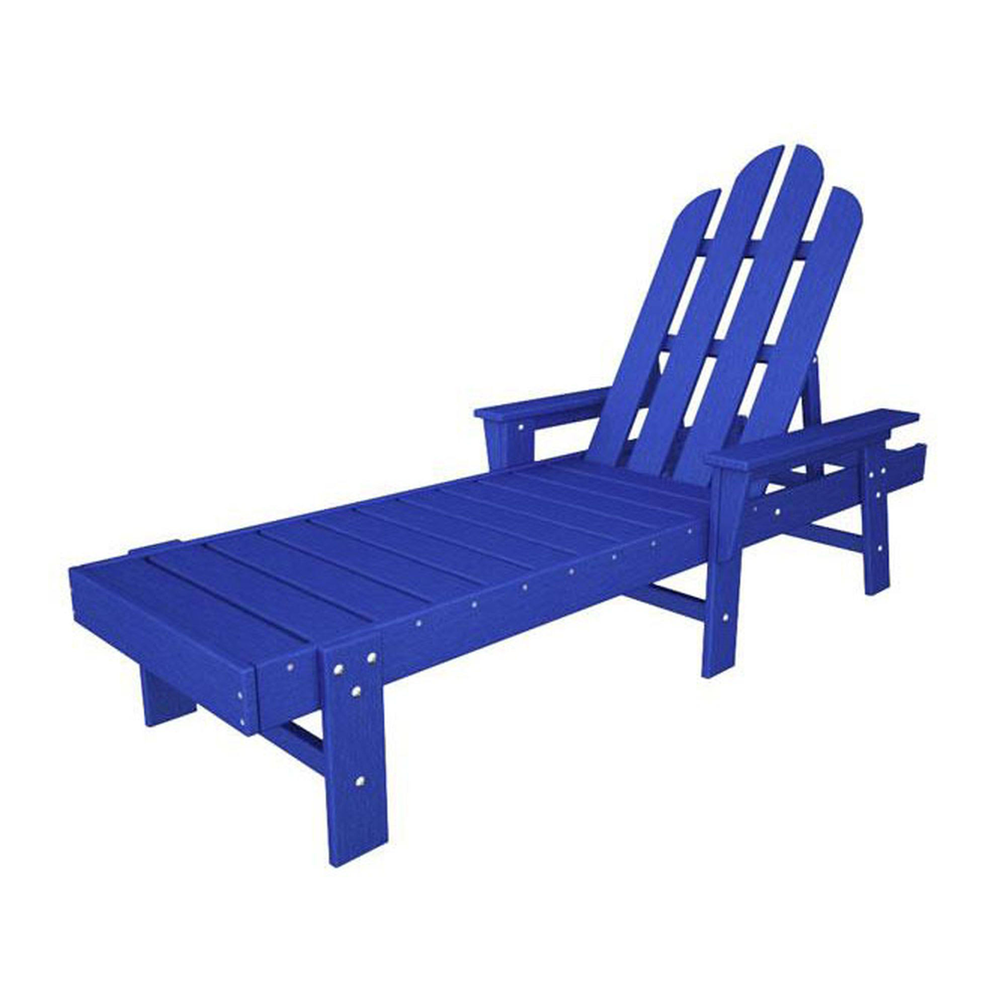 POLYWOOD Long Island Chaise Lounge; Pacific Blue