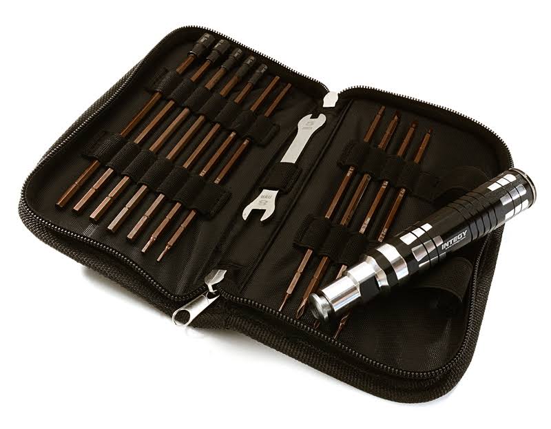 Integy Race Edition 13 Piece Tool Set with Carrying Bag C28159BLACK