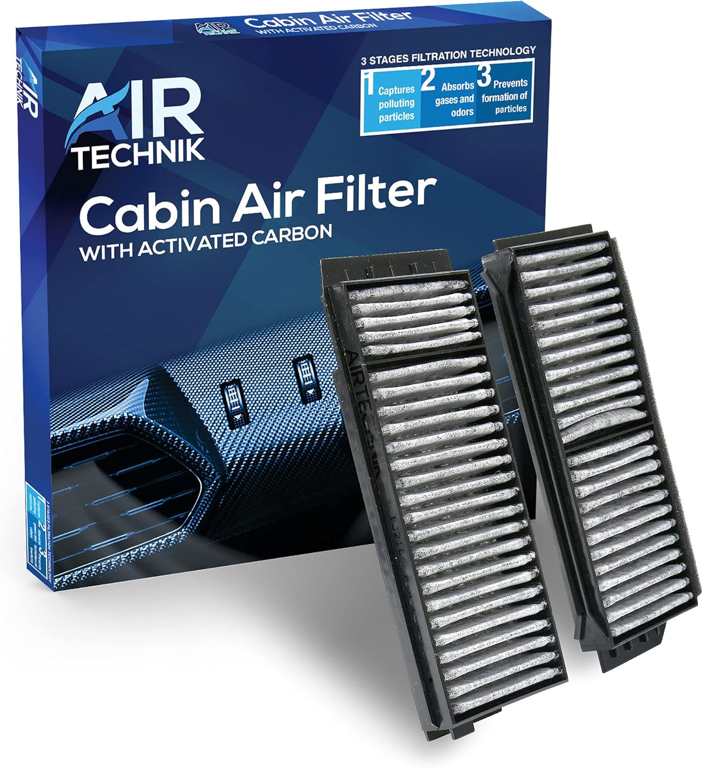AirTechnik CF10218 Cabin Air Filter w/Activated Carbon | Fits Mazda 3 2004-2009, 3 Sport 2009, 5 2006-2010 & 2012-2017