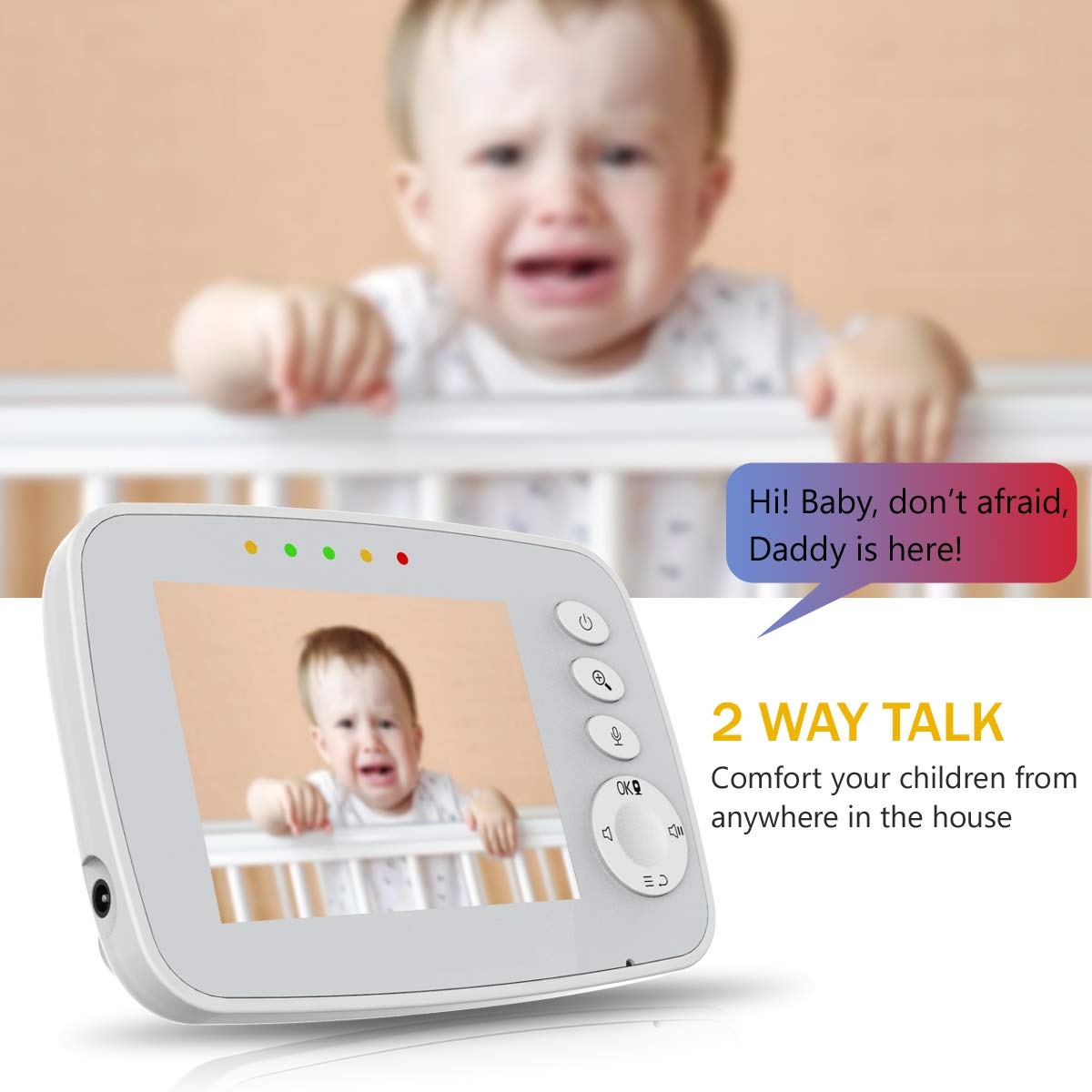 IKQIEOR Baby Monitor- 3.2