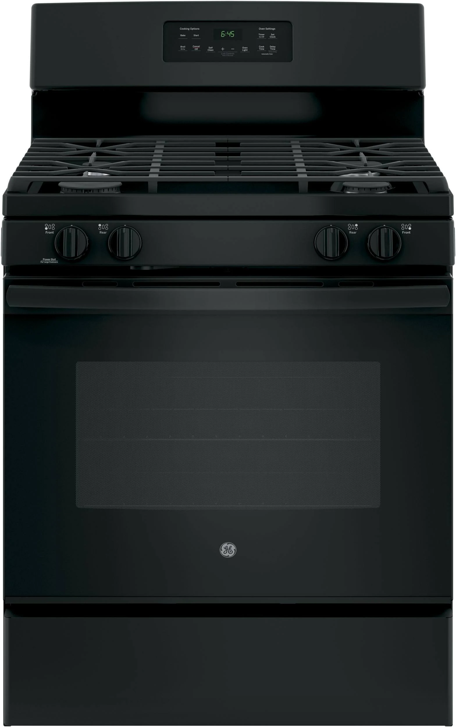 GE JGB645DEKBB Propane Gas Range - Freestanding - 5 cu ft - Black