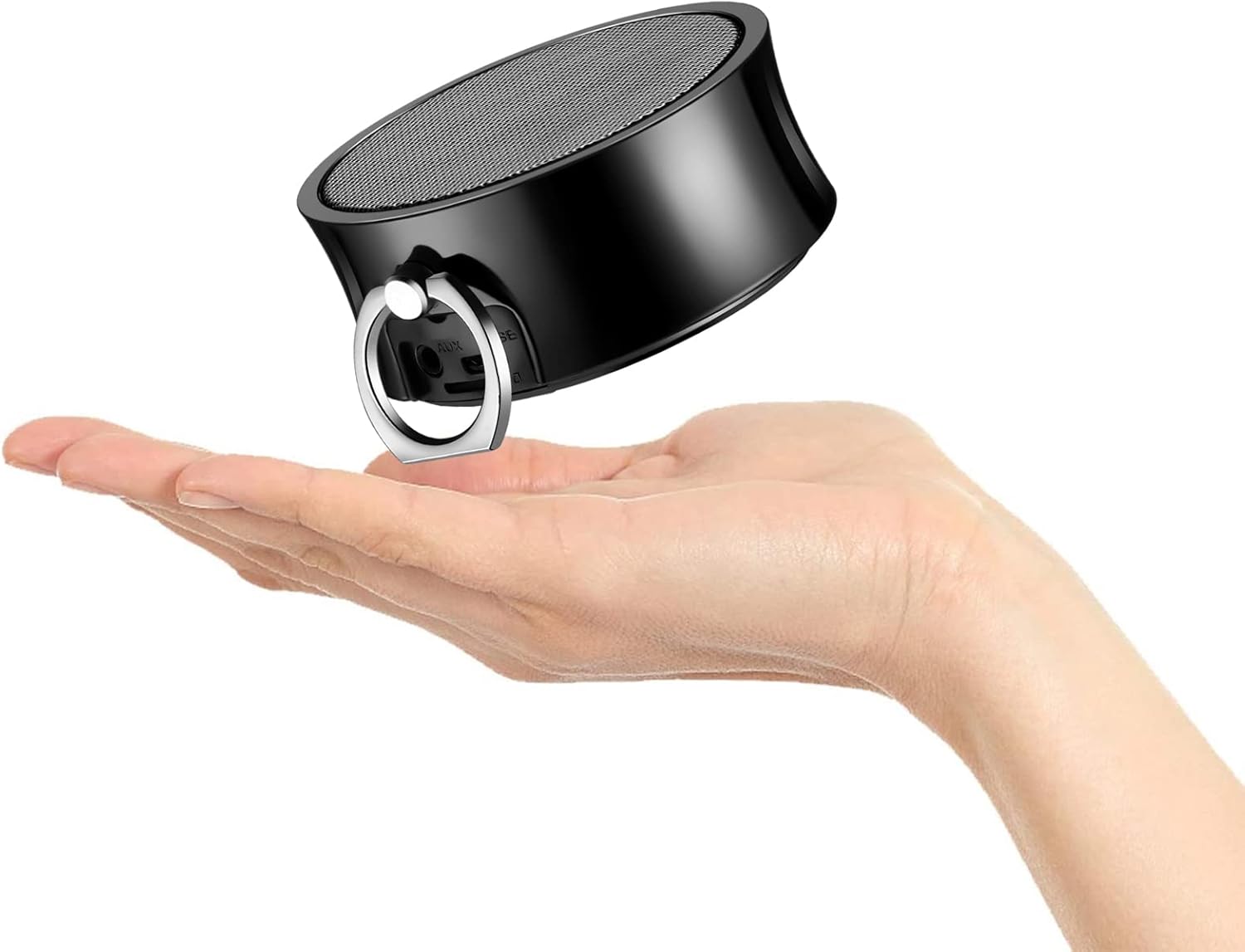 TELEWEE Mini Bluetooth Speakers Portable Wireless with TWS Stereo, Metal Body with Enhanced Bass,Support TF SD Aux, Small Outdoor Speaker for Bathroom Bike Boating Vacation