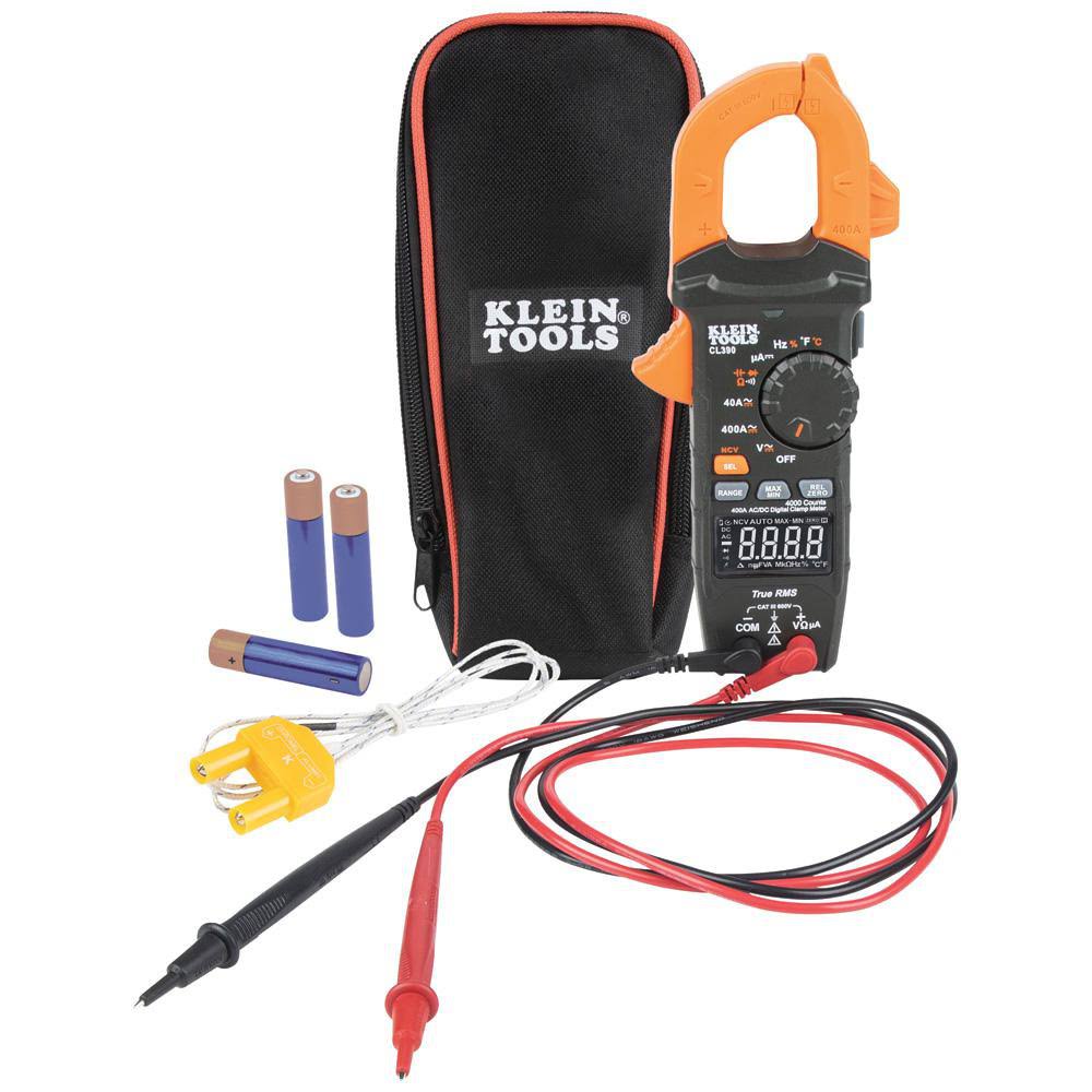 Klein Tools Auto-Ranging 400 Amp AC/DC Digital Clamp Meter Cl390