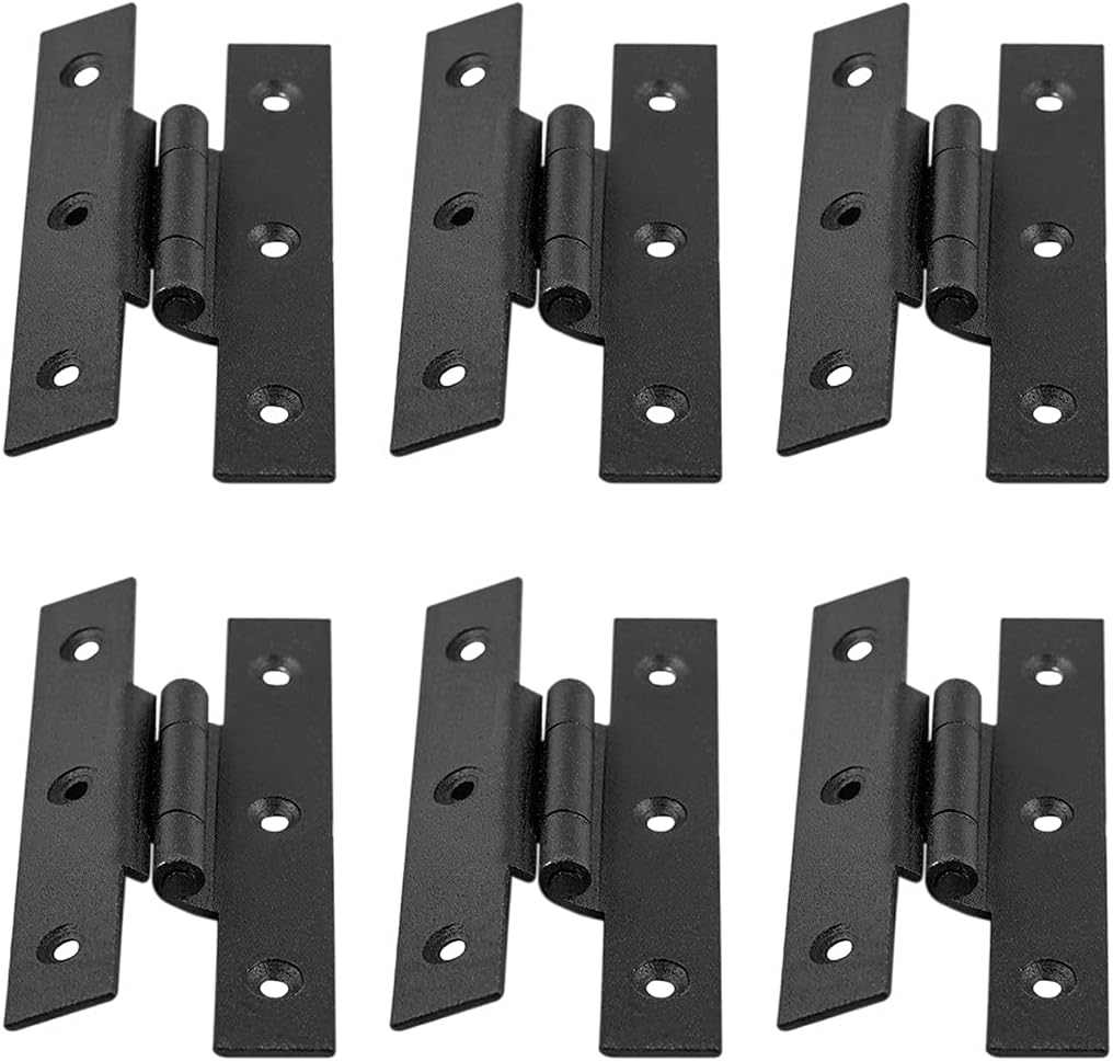 Black Offset H Hinges 3.5
