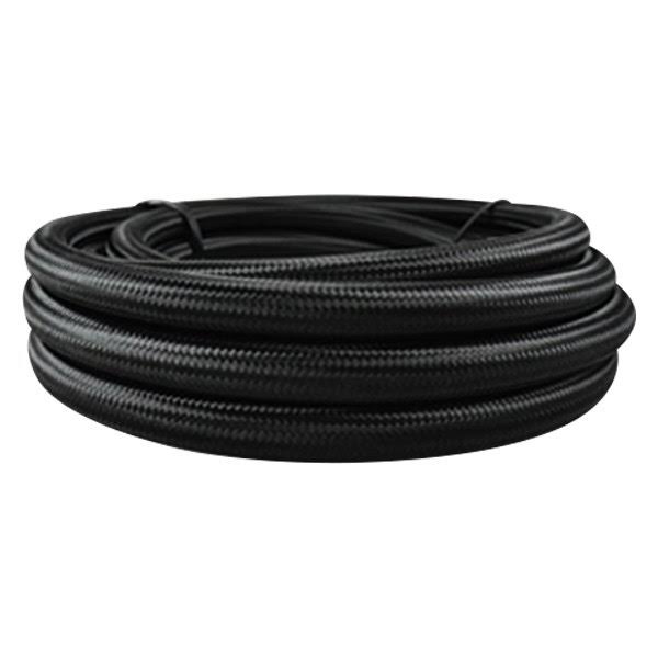 Vibrant -8 An Black Nylon Braided Flex Hose W- PTFE Liner (10ft Long) 18968