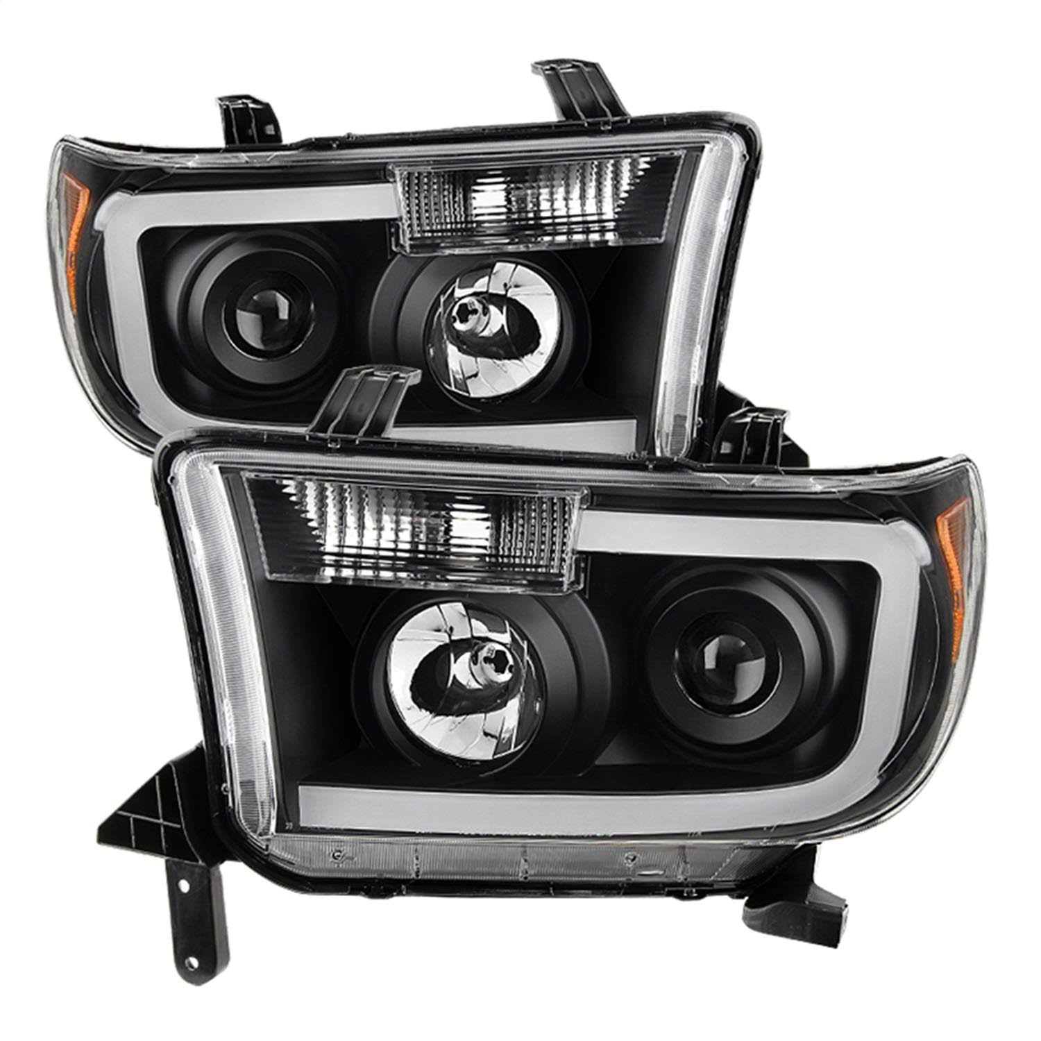 Spyder - Black Xtune LED Light Bar Projector Headlights 9027888
