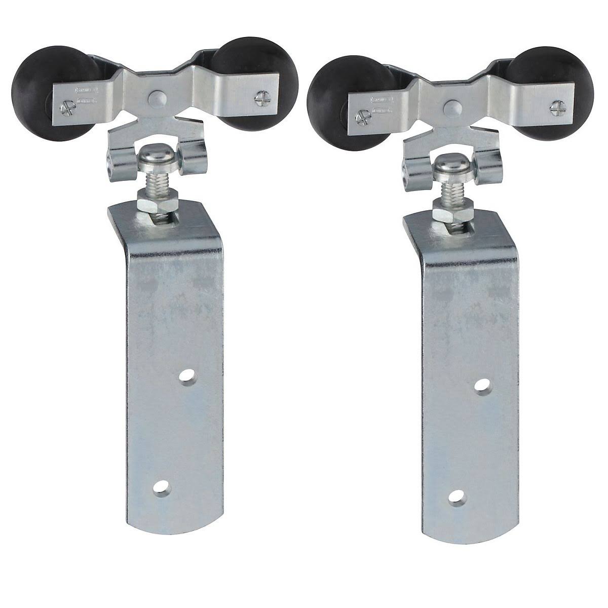 National Hardware N346-486 Round Rail Hangers 600 Pound Zinc Plated Steel Door Strap 2 Pack