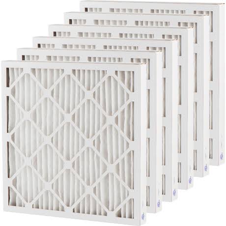 SpiroPure 15.50X15.5X2 MERV 8 Pleated Air Filters - Made in USA (6 Pack)