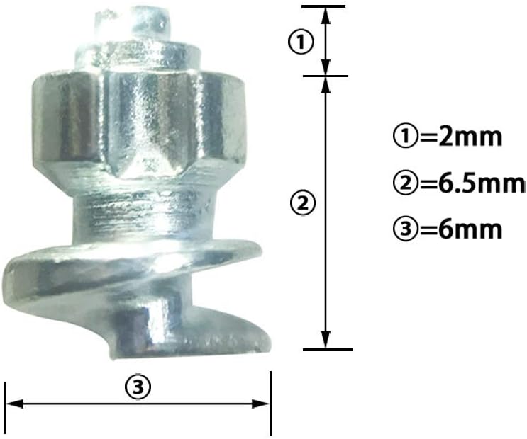 Screw in Tire Stud,Marrkey Steel Body Carbide Tips [Security Anti-Skid] Spikes Tire/Tyre for Bicycle/Shoes/Boots with Installation Key - Pack of 100
