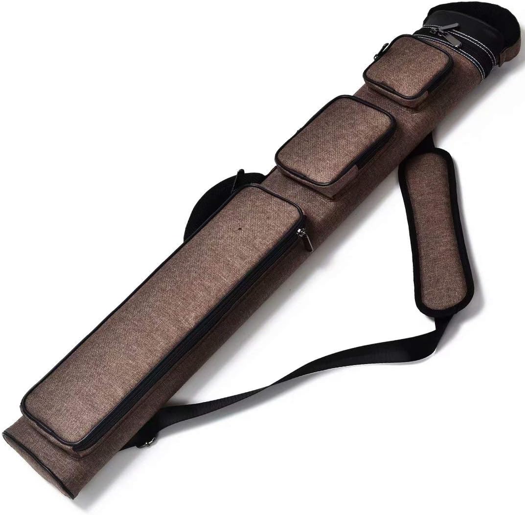 Collapsar 2X4 Hard Pool Cue Oval Billiard Stick Carrying Case(Several Colors Available) Pack of 2