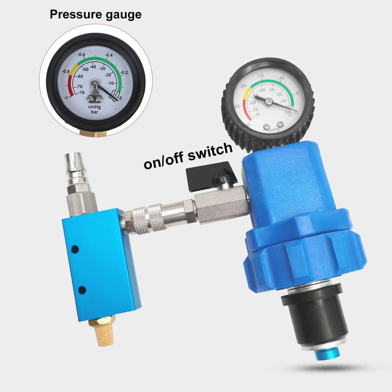 Car Coolant Refill Tool with 8 Adapter Sleeves, Vacuum Type Cooling System Filler Kit with a Pressure Gauge, Water Antifreeze Changer for Car SUV Van Truck