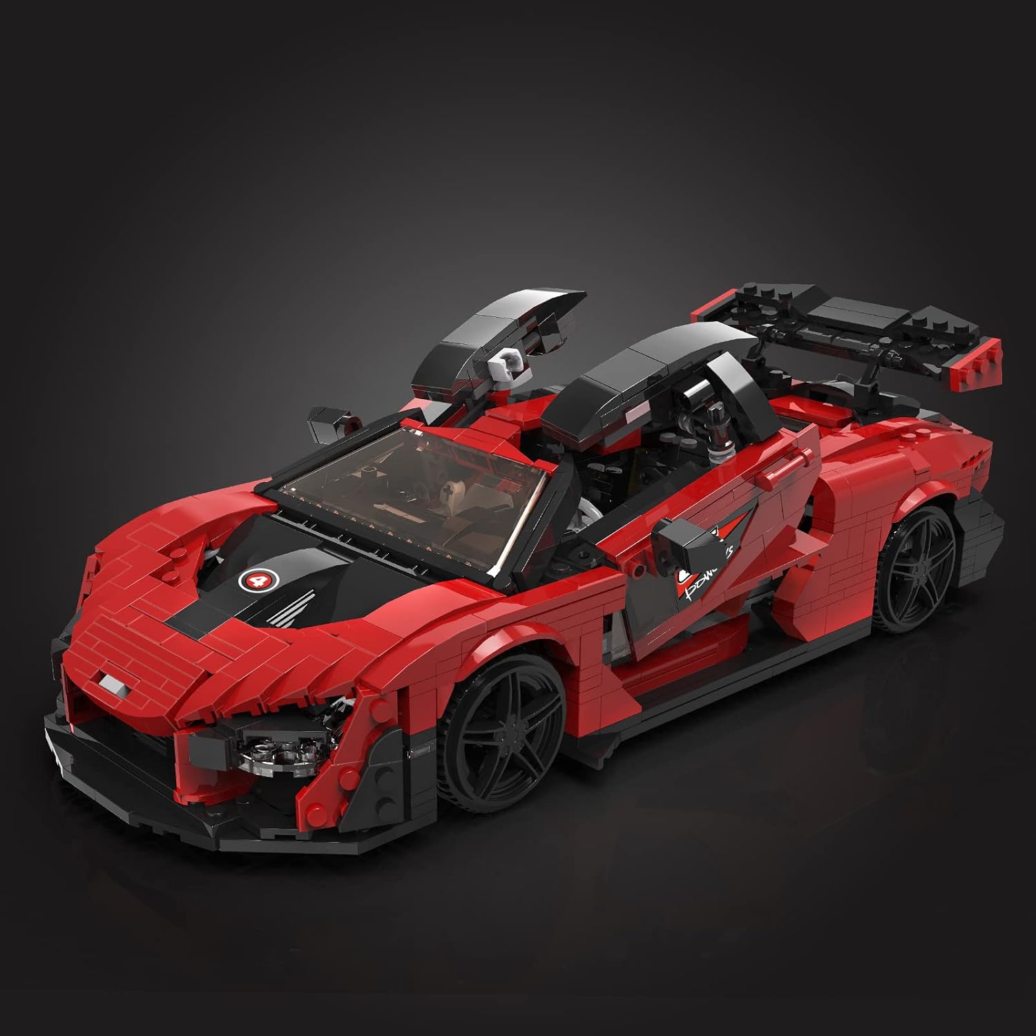 Mould King Creator Car Senna Building Toys, 1:12 Scale Collectible Toy Building Sets to Build and Display, Recreation of Endurance Racing Car Building Kits for Kids 8+ and Adults. (1182 Pieces)