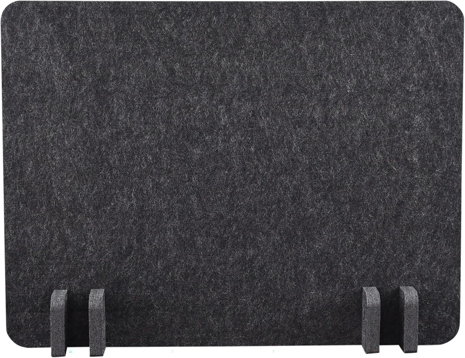 Stand Up Desk Store ReFocus Raw Noise and Distraction Reducing Freestanding Acoustic Desk Divider Mounted Privacy Panel (Castle Gray, 20.9