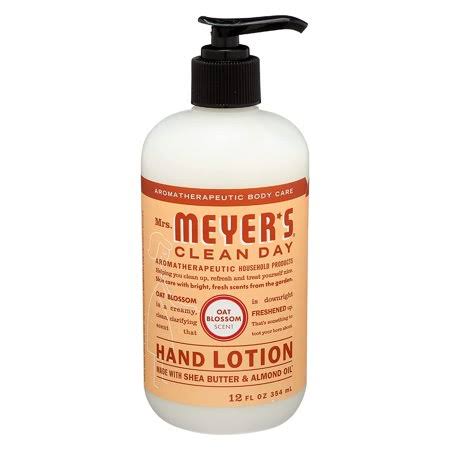 Mrs Meyer's, Hand Lotion Oat Blossom, 12 Ounce (Pack of 6)