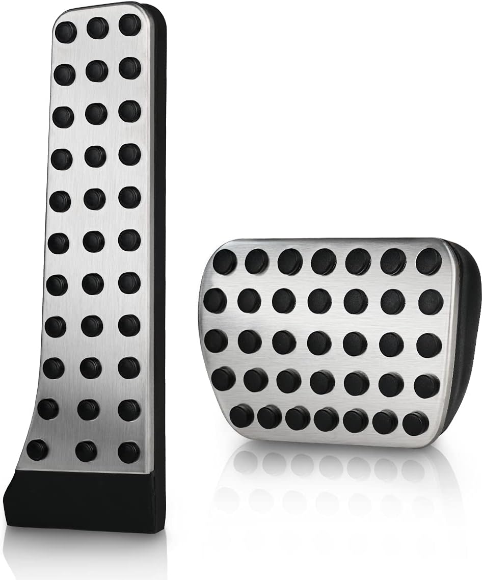 KVR Brake Foot Pedals Pads Pedals Coves for Mercedes-Benz C E S GLC GLE GLK SLK CLS SL Class W204 W205 W213 X253 W167,Car Pedals Accessories(A Set of 2)