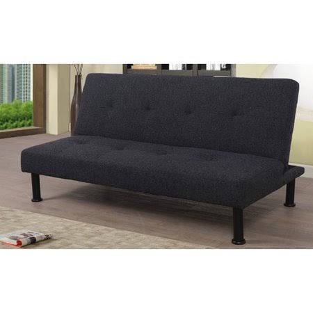 Ebern Designs Bertagnolli Convertible Sofa, Black