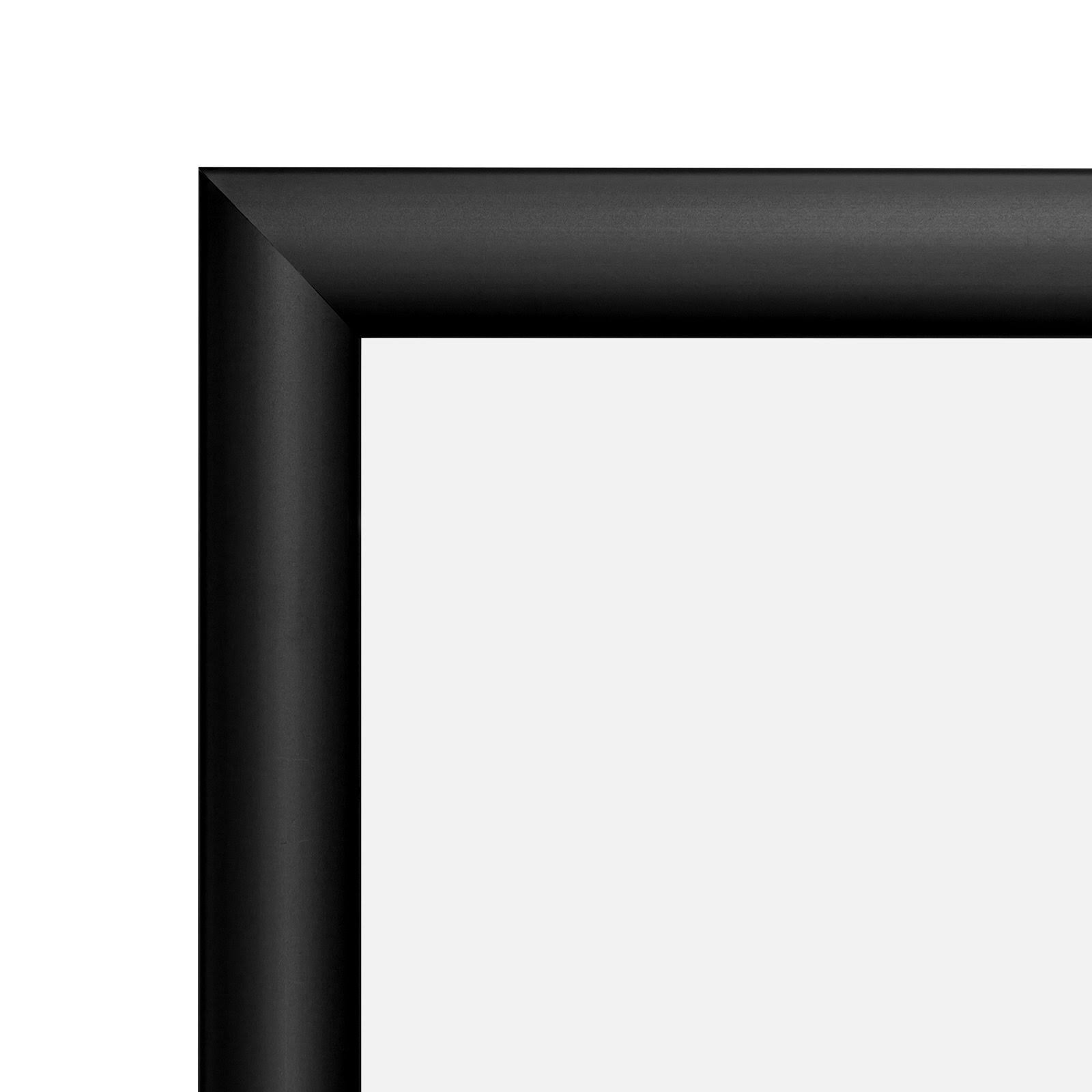 12x24 Black SnapeZo Snap Frame - 1.2x22 Profile