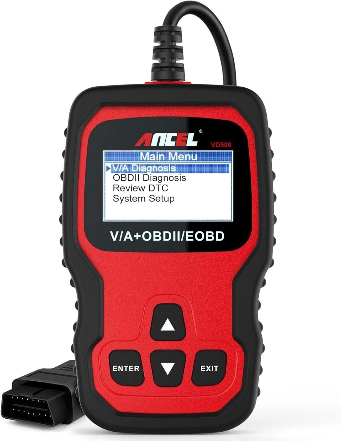 ANCEL VD500 OBD II Diagnostic Scanner for Volkswagen VW Audi Skoda Seat Diagnosis Check Engine Light EPB ABS SRS Code Reader Oil Throttle Position Adaption Brake Pad Reset Tool Pack of 2