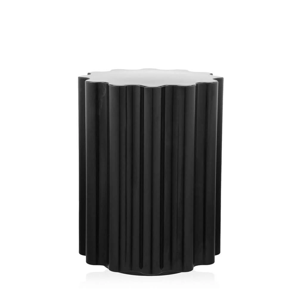 Kartell Colonna Black Stool H.18,11 inch