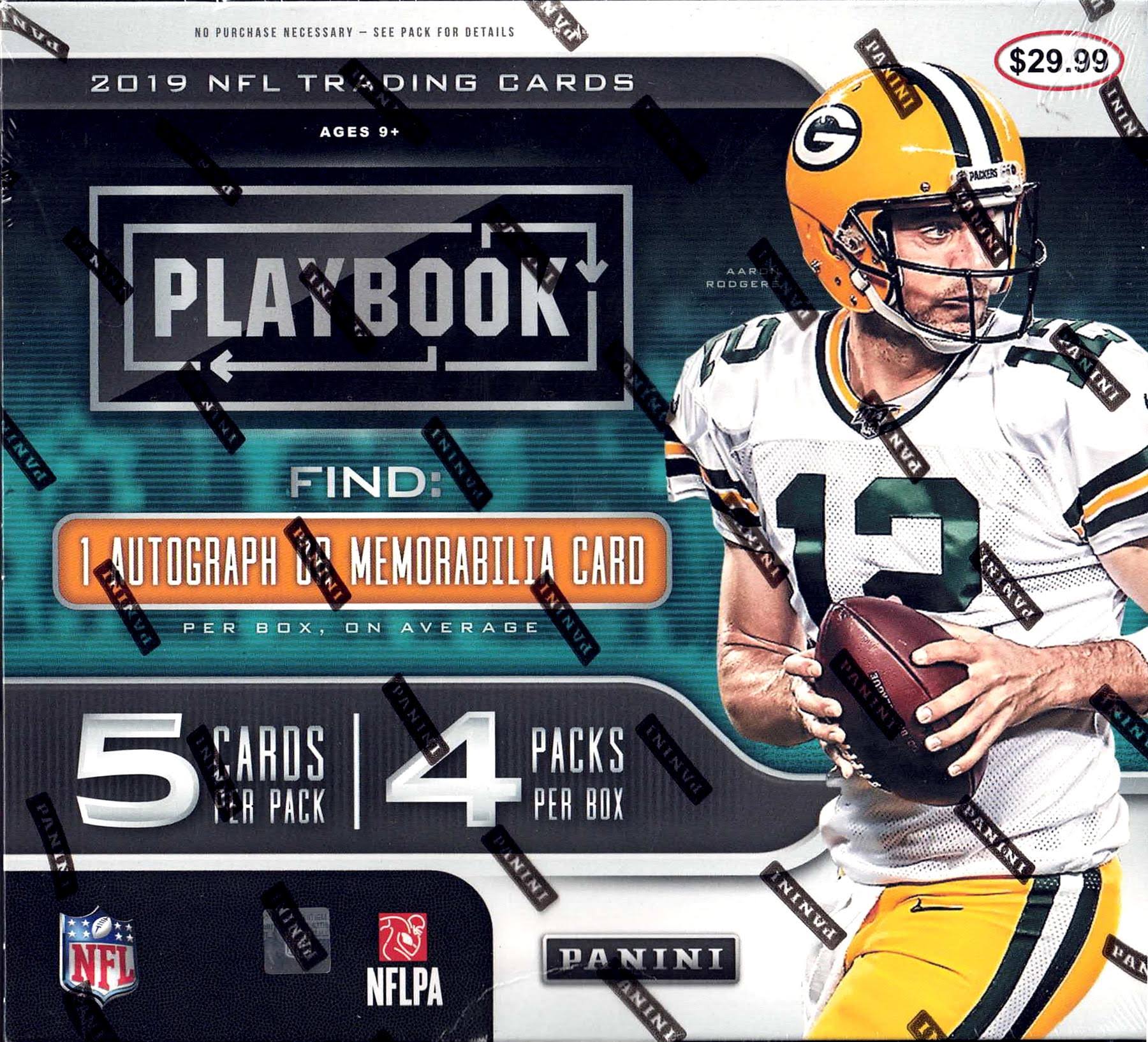 2019 Panini Playbook Football 4-Pack Mega Box