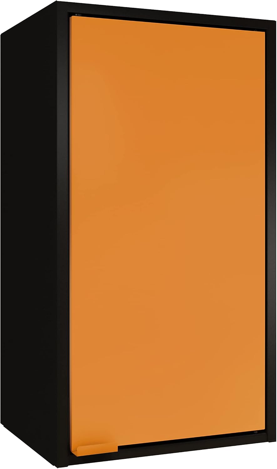 itbe Easy Fit Ready-to-Assemble Multipurpose One Door Wall Steel Cabinet Space Organizer (Blue)