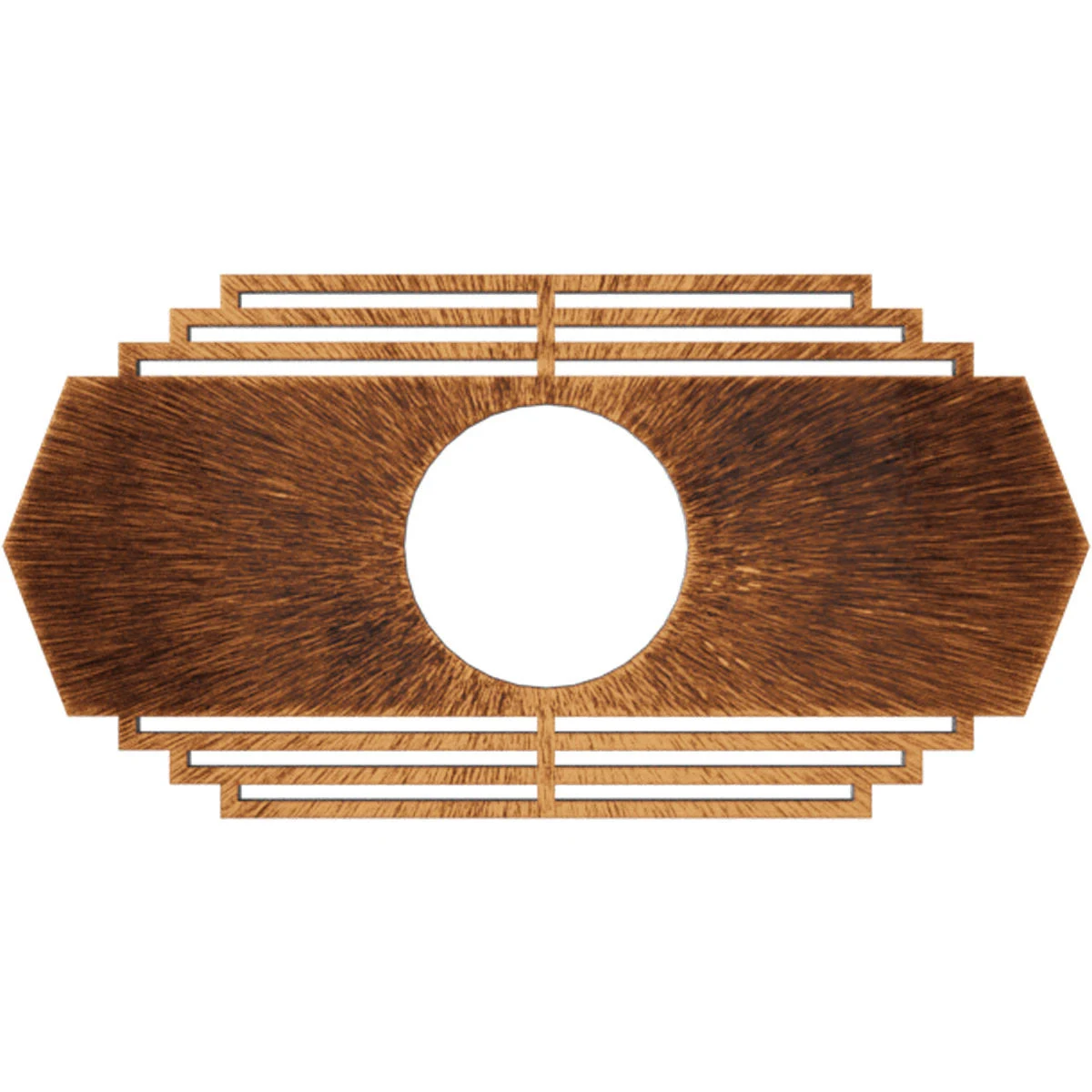 Ekena Millwork CMPP30X15CSACO 30x22W x 15x22H x 7 7/8x22ID x 1x22P Chrysler Architectural Grade PVC Pierced Ceiling Medallion, A
