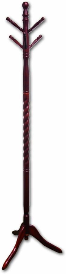 ORE International Twist Cherry Wood Coat Rack Pack of 2