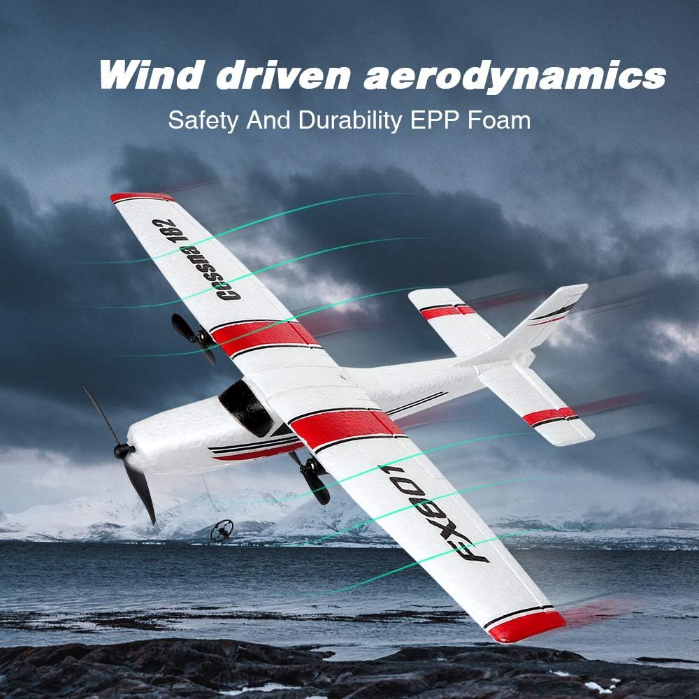 RC Plane 2.4Ghz Remote Control Airplane Ready to Fly, 2 Channel Control Aircraft Gliding for Kids Beginners Pack of 2