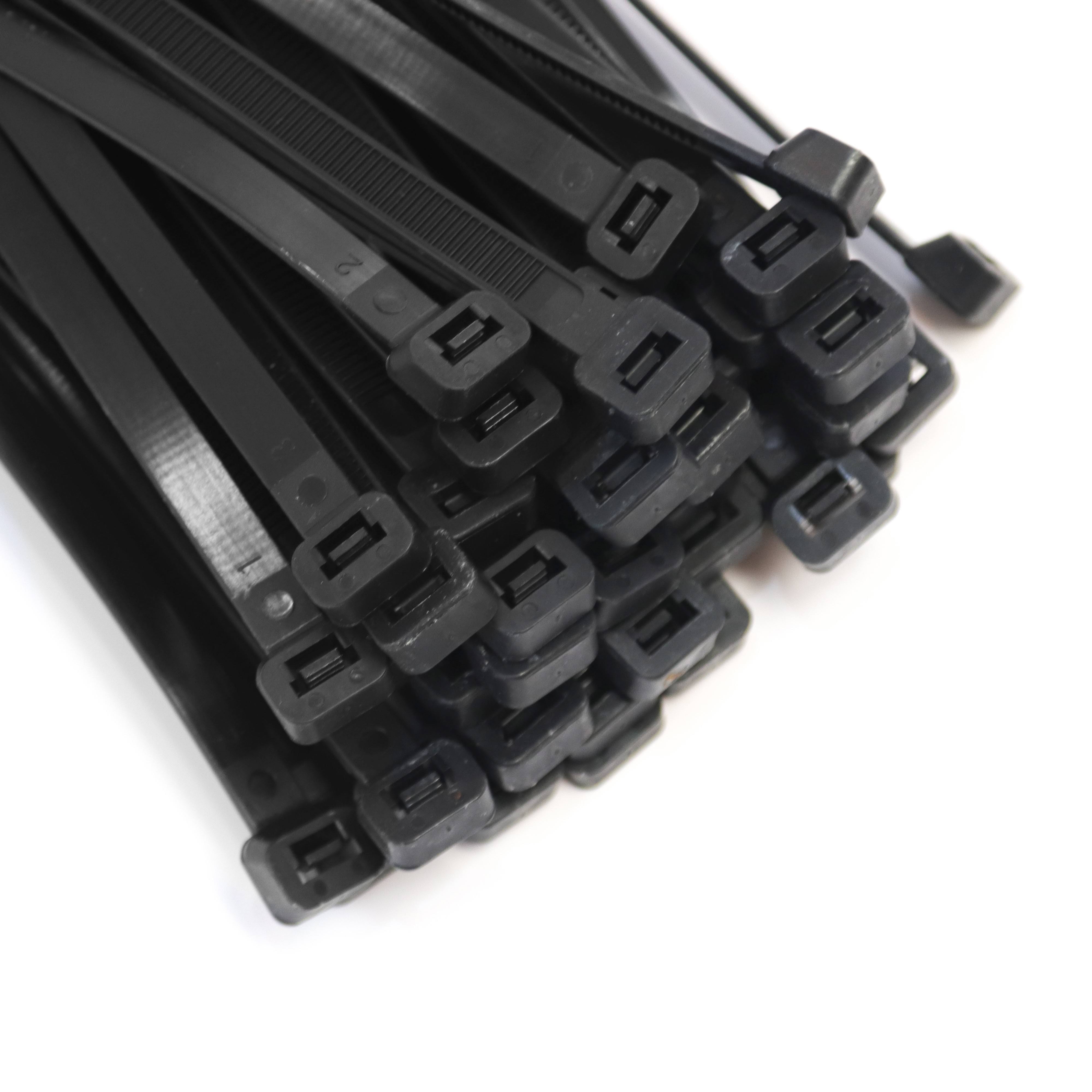 Red Hound Auto 250-Pack Extremely Heavy Duty 36 Inches Zip Cable Tie Down Straps Wire UV Resistant Black Nylon Wrap Multi-Purpos