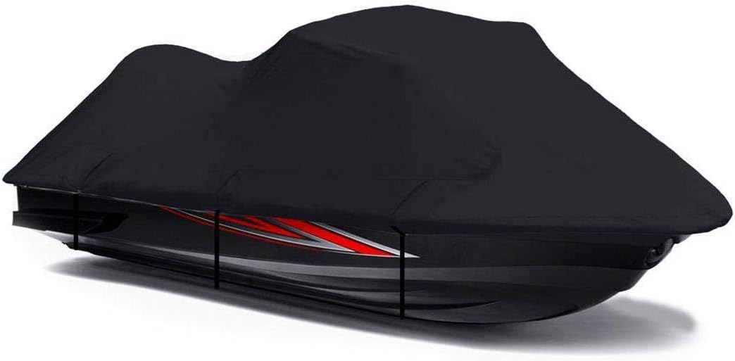 BLACK TOP OF THE LINE JET SKI Cover Compatible for Yamaha Wave Runner FX Cruiser SHO 2008 2009 2010 2011 Jet Ski PWC Cover