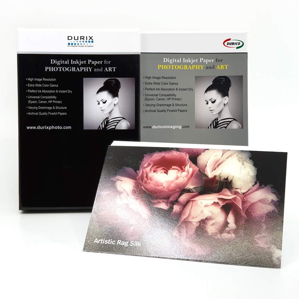 DURICO Artistic Rag Silk 305GSM Semi-Glossy Surface Fineart Digital Inkjet Photo Paper (11