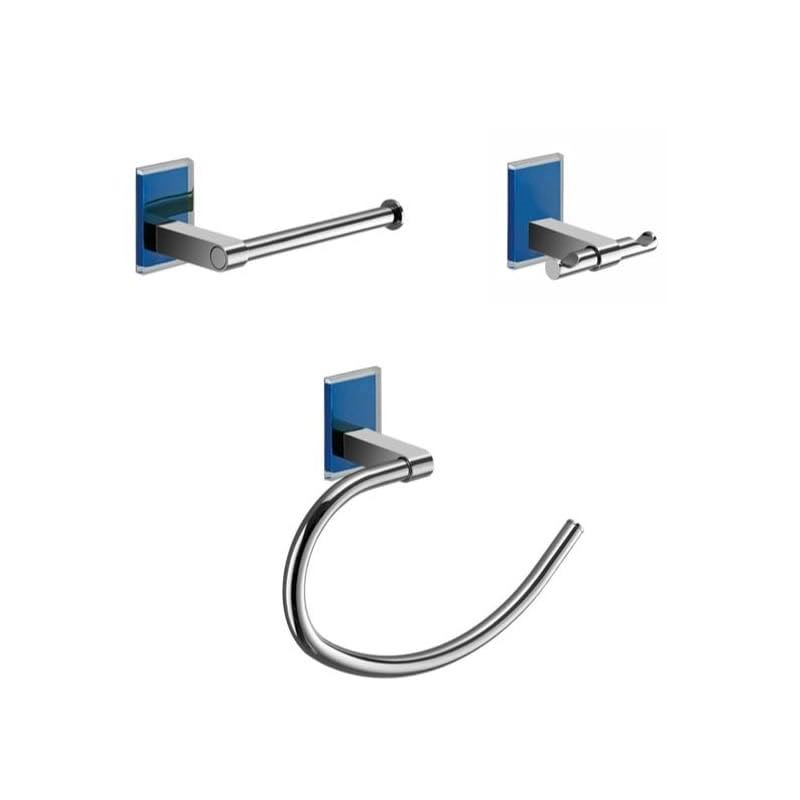Gedy MNE1326-05 Maine Blue Bathroom Accessory Set