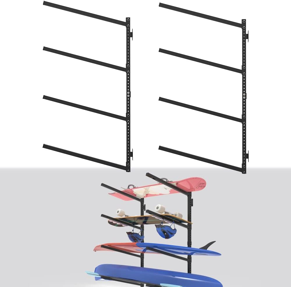 Mountainpeak Adjustable Kayak Storage Rack, Indoor Wall Mount Garage Kayak Rack