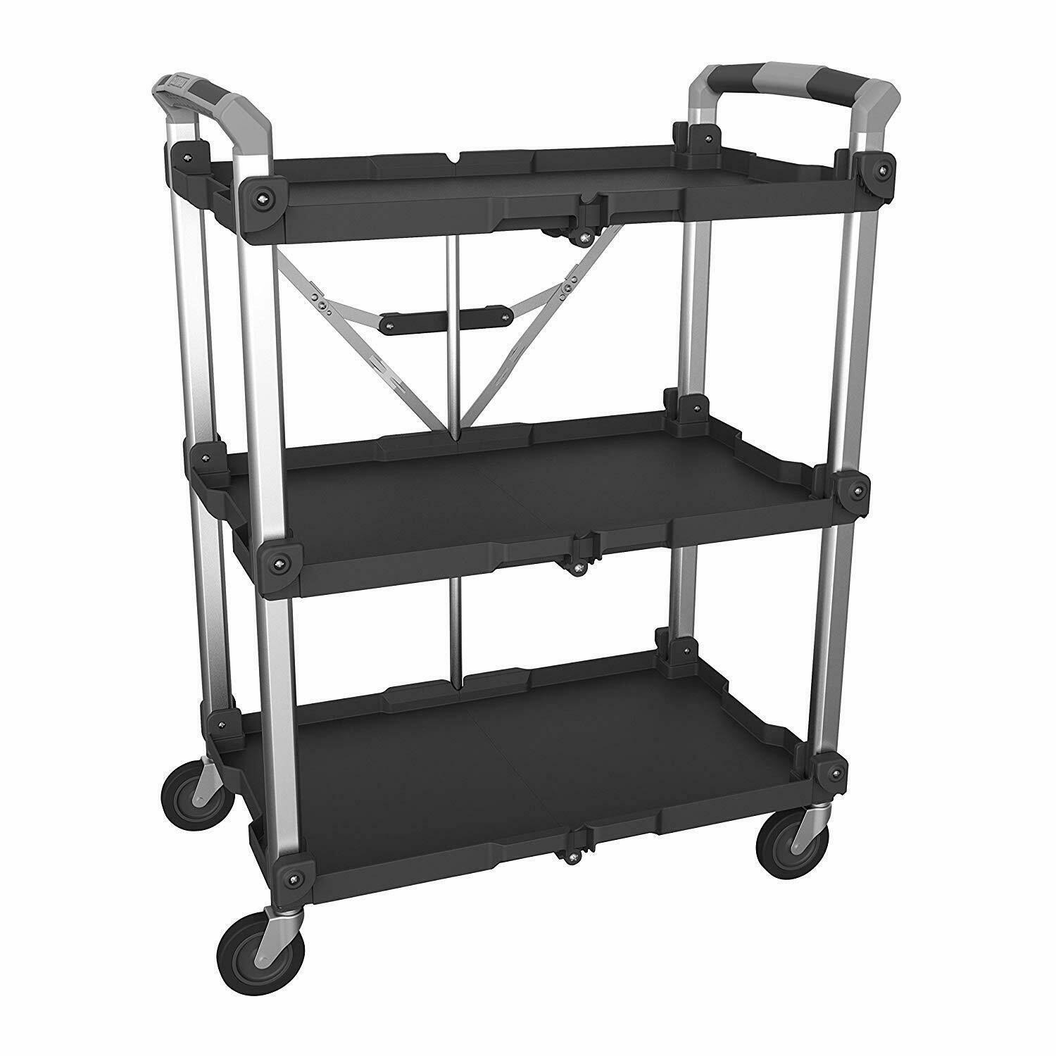 Olympia Tools 85-189 Pack N Roll XL Collapsible Storage Service Cart with Wheels