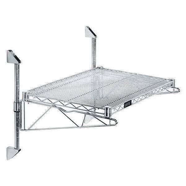 Gav Gacb18-34-1848s Wall Shelf,48 in. W x 18 in. D x 34 in.H, Silver