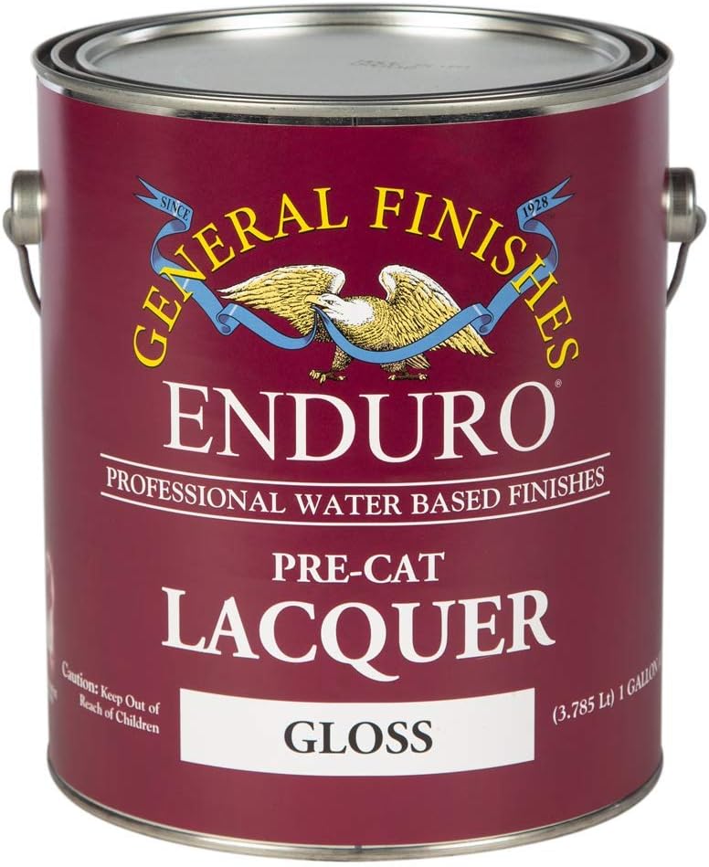 General Finishes Enduro Pre-Cat Lacquer, 1 Gallon, Gloss Pack of 2