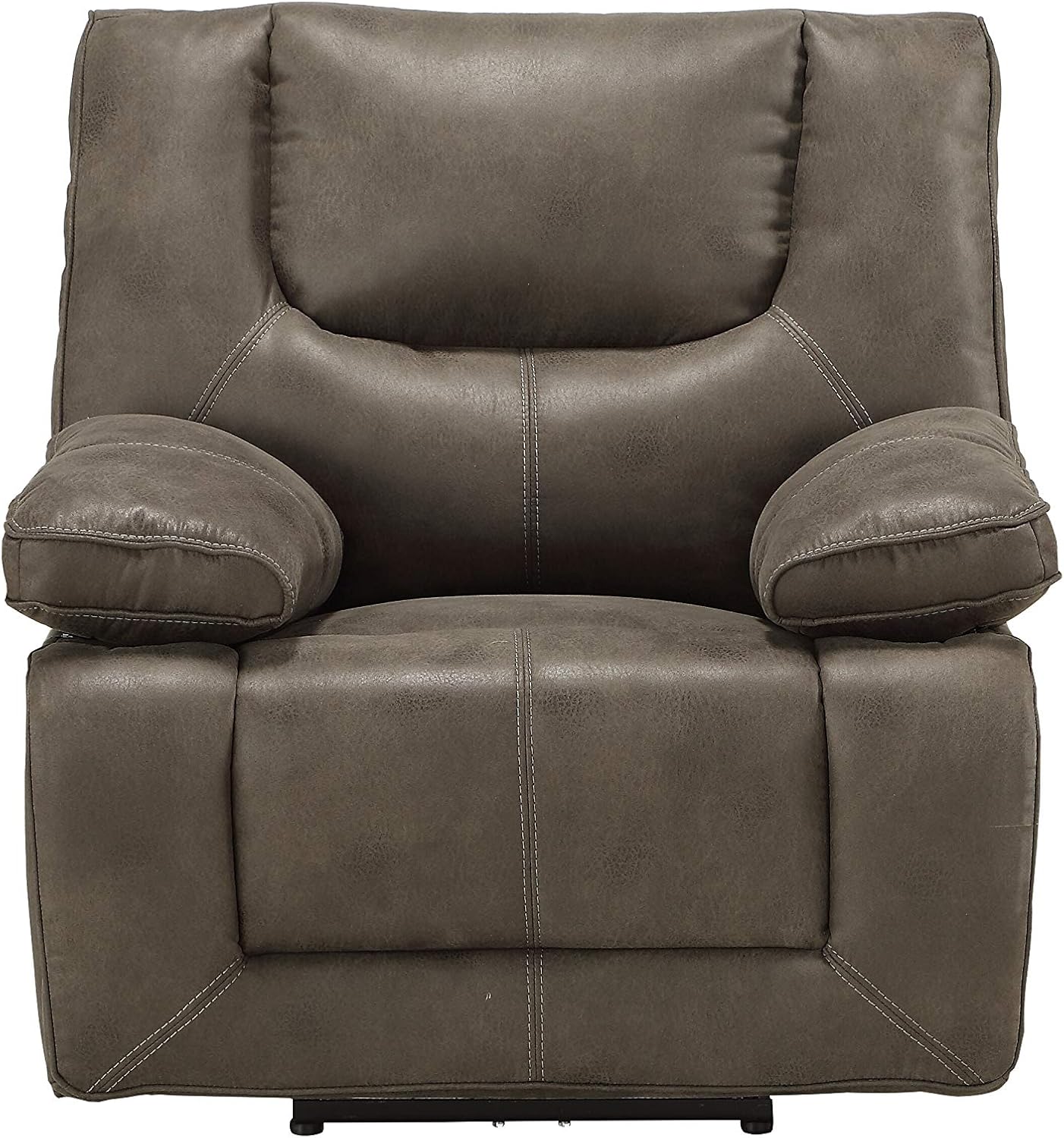 ACME Harumi Recliner (Power Motion) - - Gray Leather-Aire