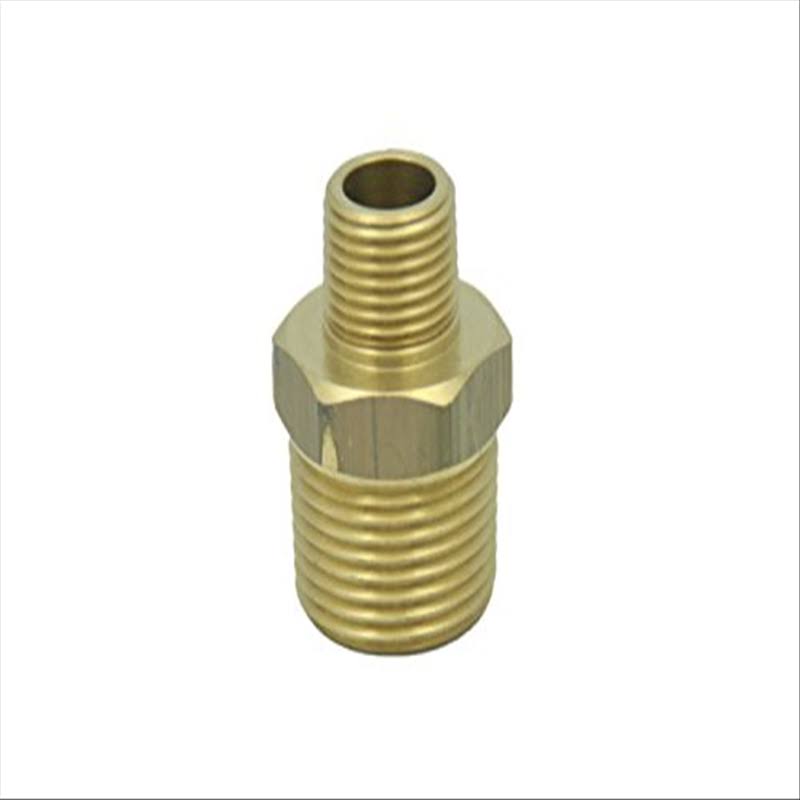LTWFITTING Brass Pipe Hex Reducing Nipple Fitting 1/2-Inch x 1/4-Inch Male NPT(Pack of 25)
