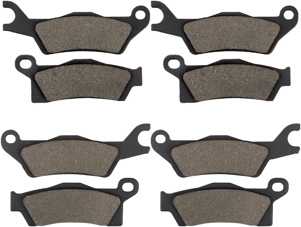 Front and Rear Brake Pads for Can-Am Renegade 1000 850 800 R XXC 650 EFI STD Outlander 1000 850 650 570 Outlander Max 1000 850 650 570 EFI Pack of 2