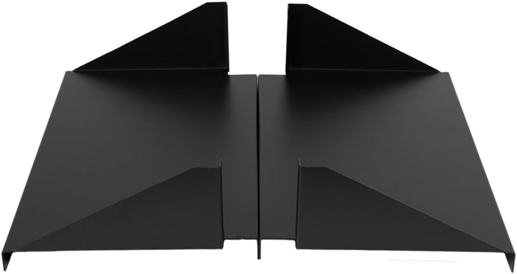 NavePoint Cantilever Server Shelf Rack Mount 19 Inch 2U Black 2 Piece Set Center Weighted Pack of 2