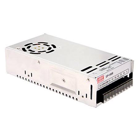 Mean Well QP-150F Enclosed Switching AC-to-DC Power Supply, Quad Output, 152w, 1.5 inch H x 3.9 inch W x 7.8 inch L