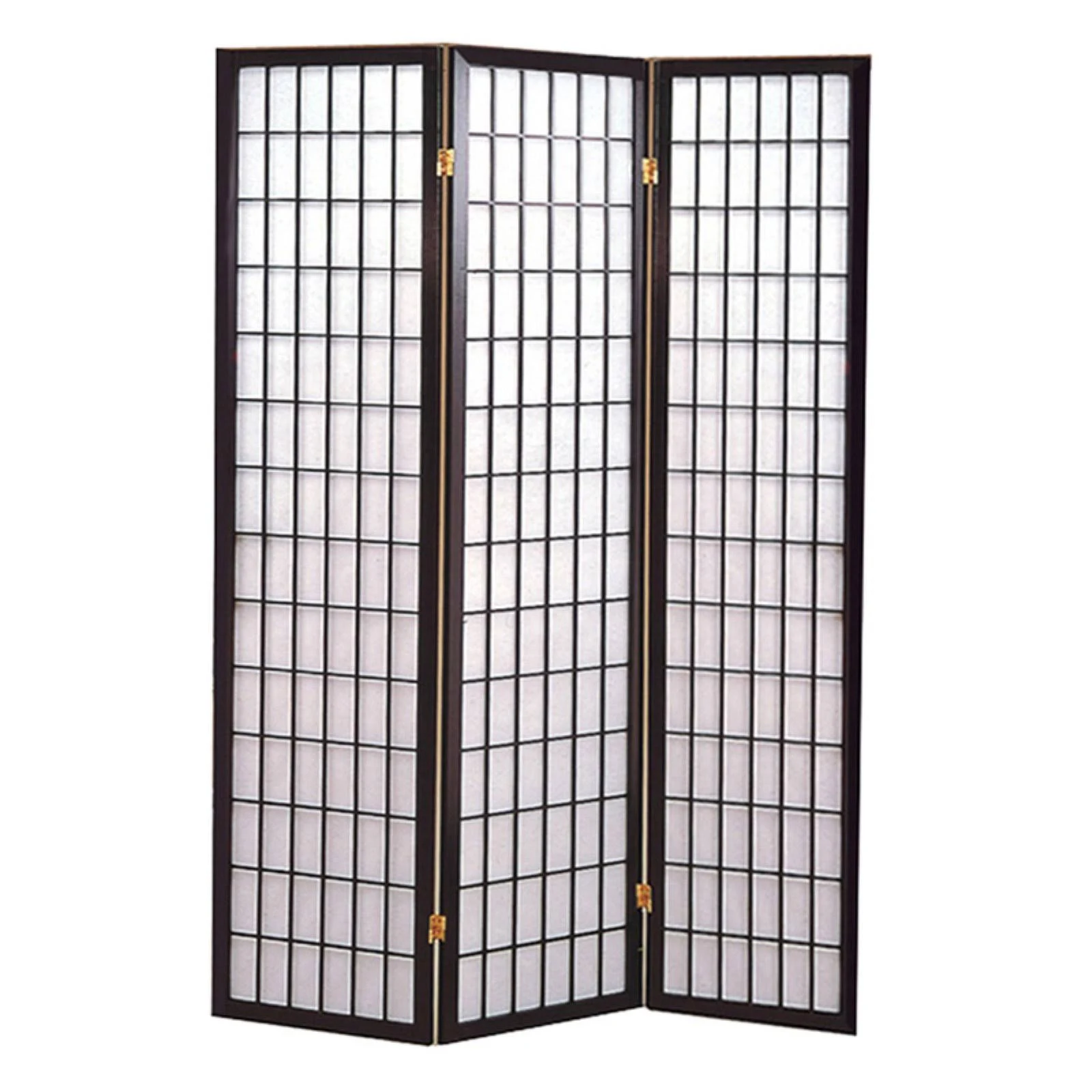 Home Source Black 4 Panel Shoji Screen