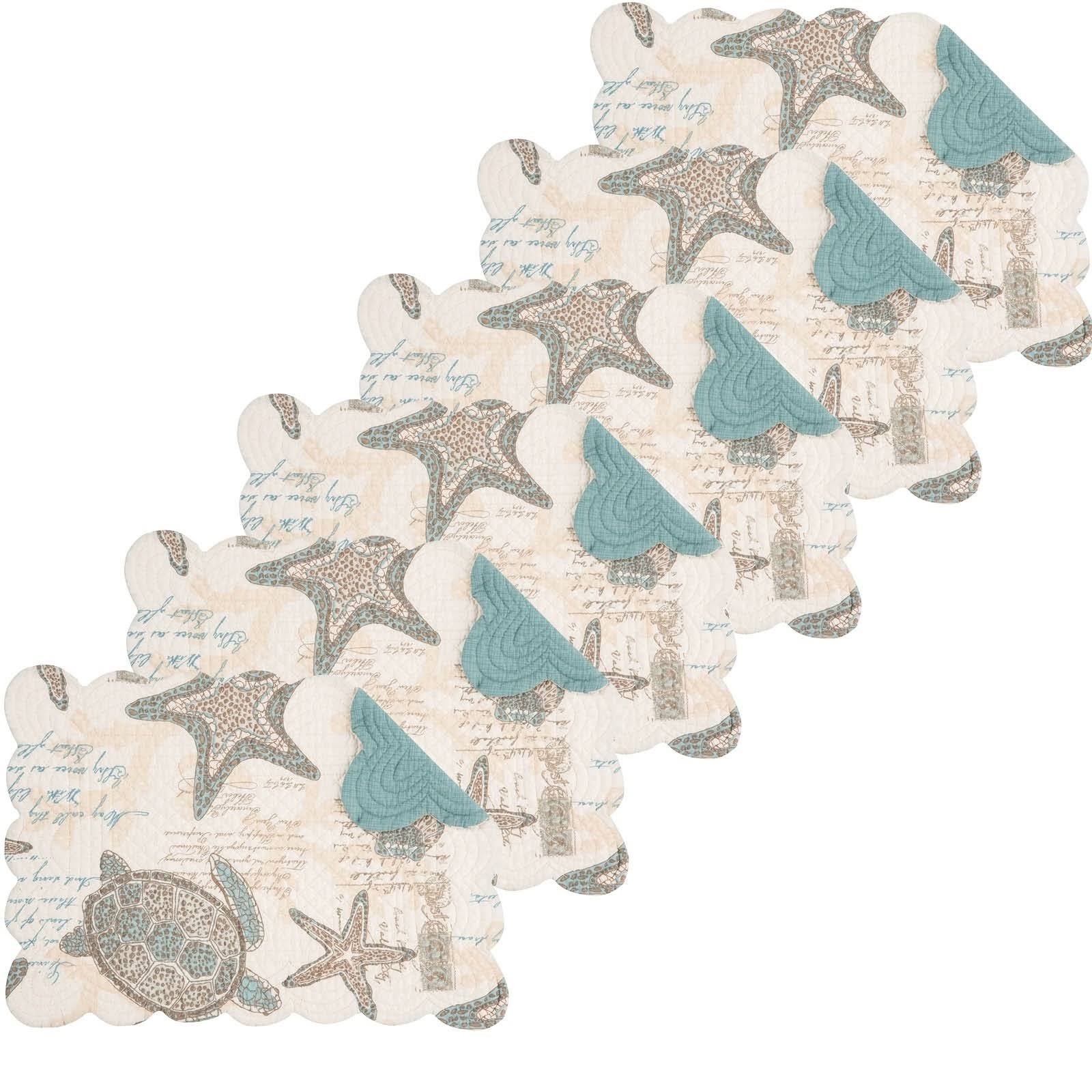 Cu0026F Home Amber Sands Placemat Set of 6