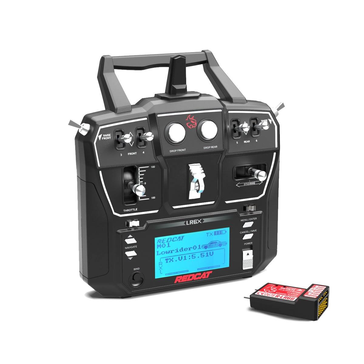 Redcat Racing Rer13217 LR6X 6 Channel Radio with Receiver - Color Box