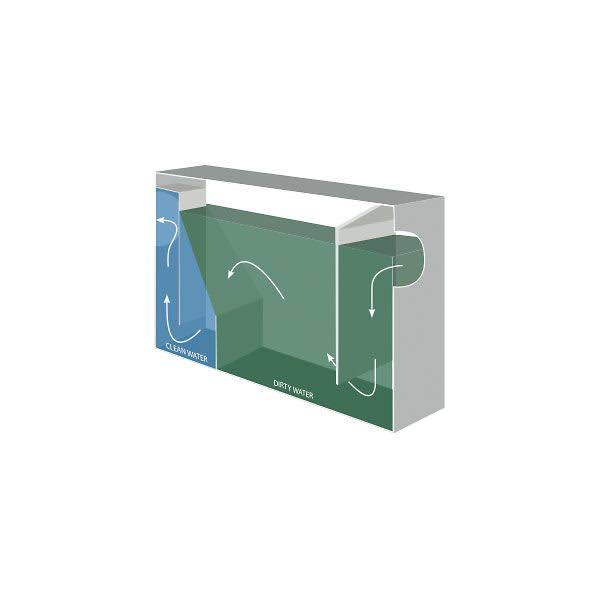 Carbon Steel Grease Trap - 70 lb Grease Capacity