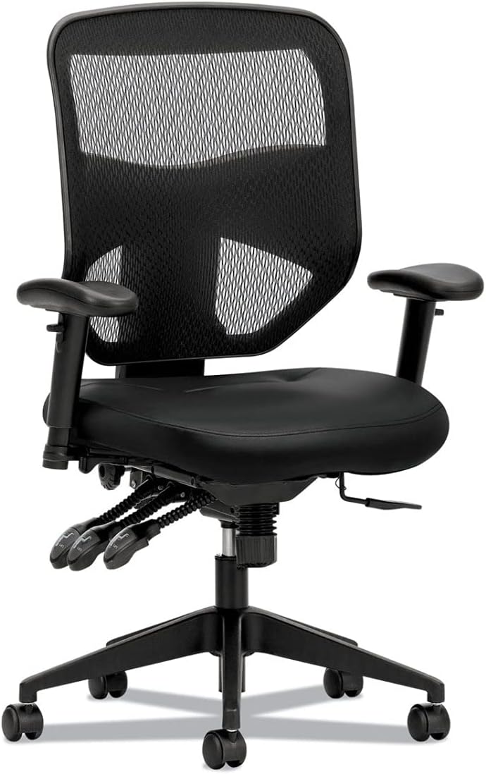 HON VL536MST3 Prominent High-Back Task Chair Asynchronous Tilt Control Black Mesh